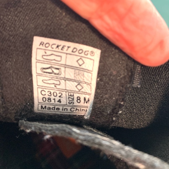 Rocket Dog Ladies Black Combat Boots Size 8 - Picture 6 of 7